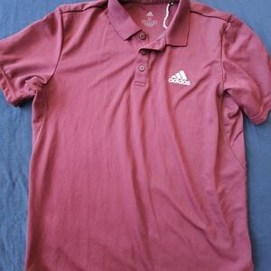 Adidas ClimaCool Texture Striped Polo Shirt. Where I Happens. Men's M MINT!!